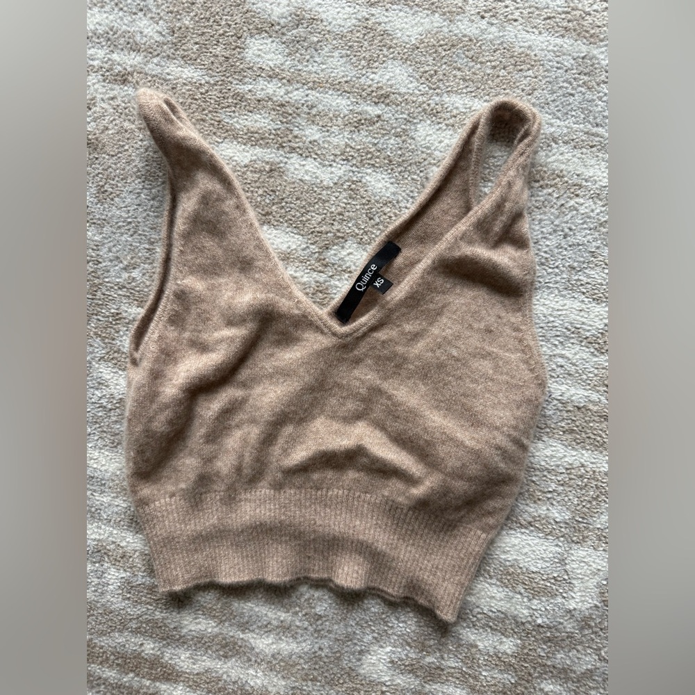 Quince Cashmere Crop Top XS